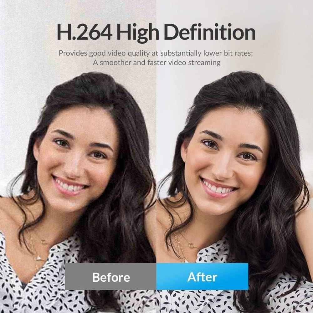 Streaming 1080P HD Webcam Built in Adjustable Ring Light and Mic.