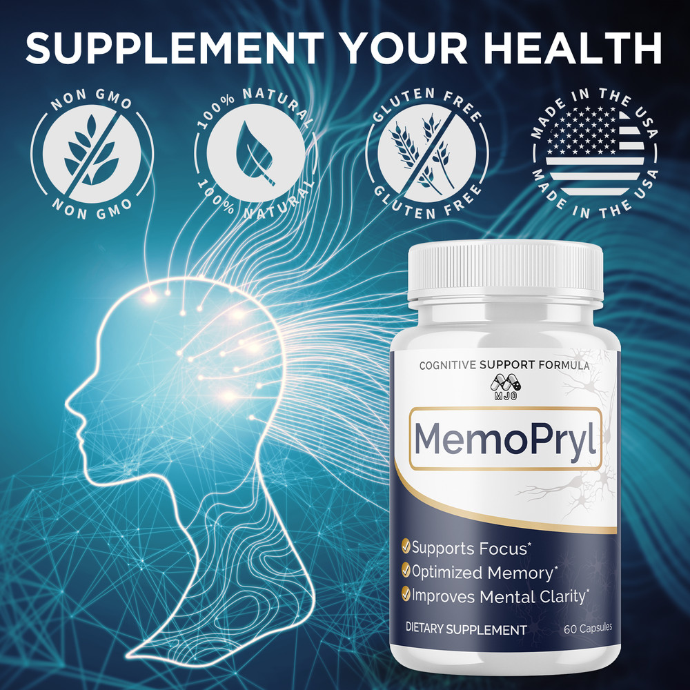 (5 Pack) MemoPryl Advanced Nootropic Brain Support Max Supplement 300 Capsules