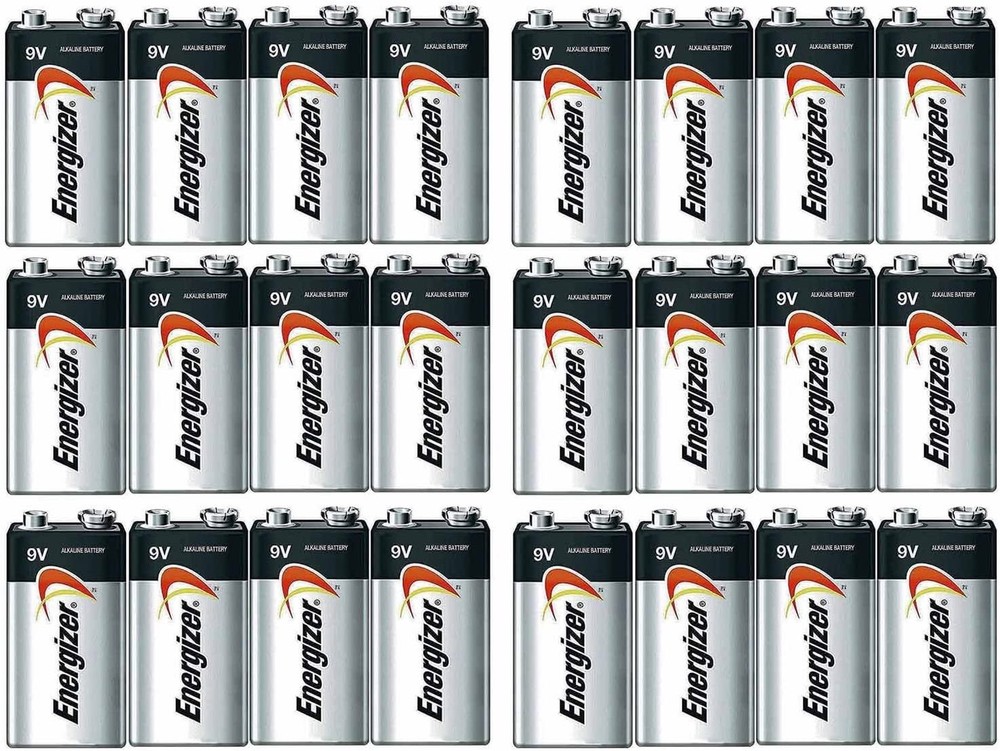 Energizer Max Alkaline 9 Volt, 24 Pack