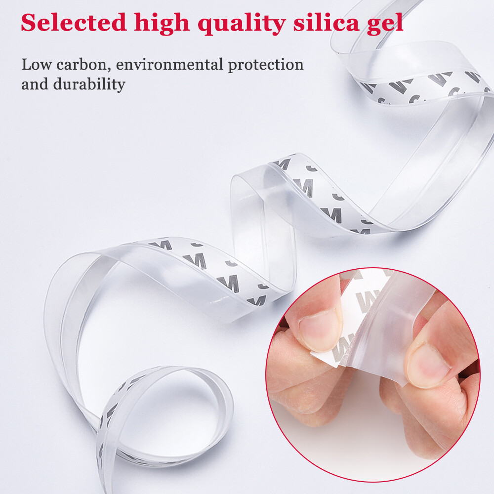 16.4Ft Silicone Seal Strip Door Weather Stripping Sealing Tape for Draft Stopper