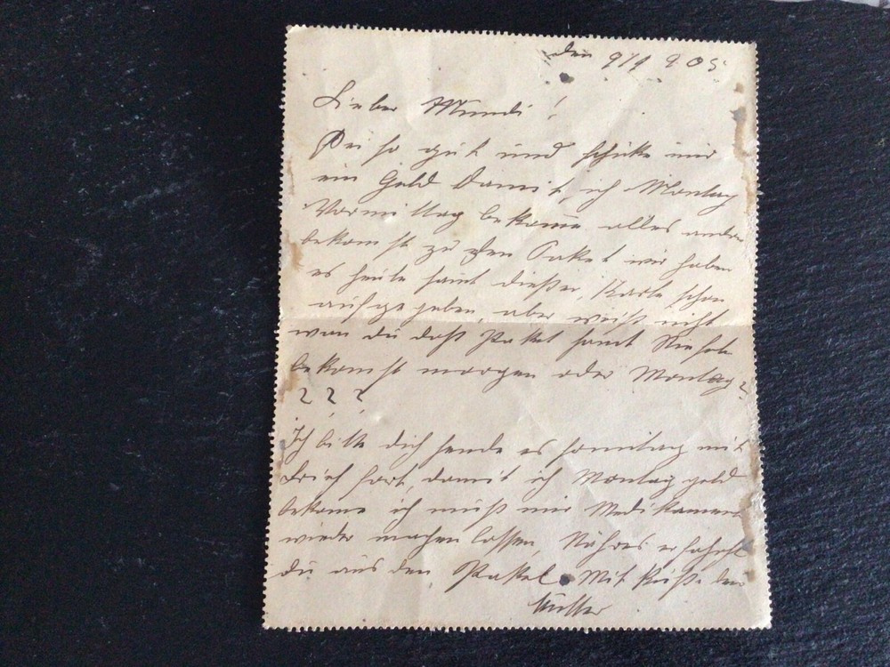 Amstetten 1905 letter card Ref 55723