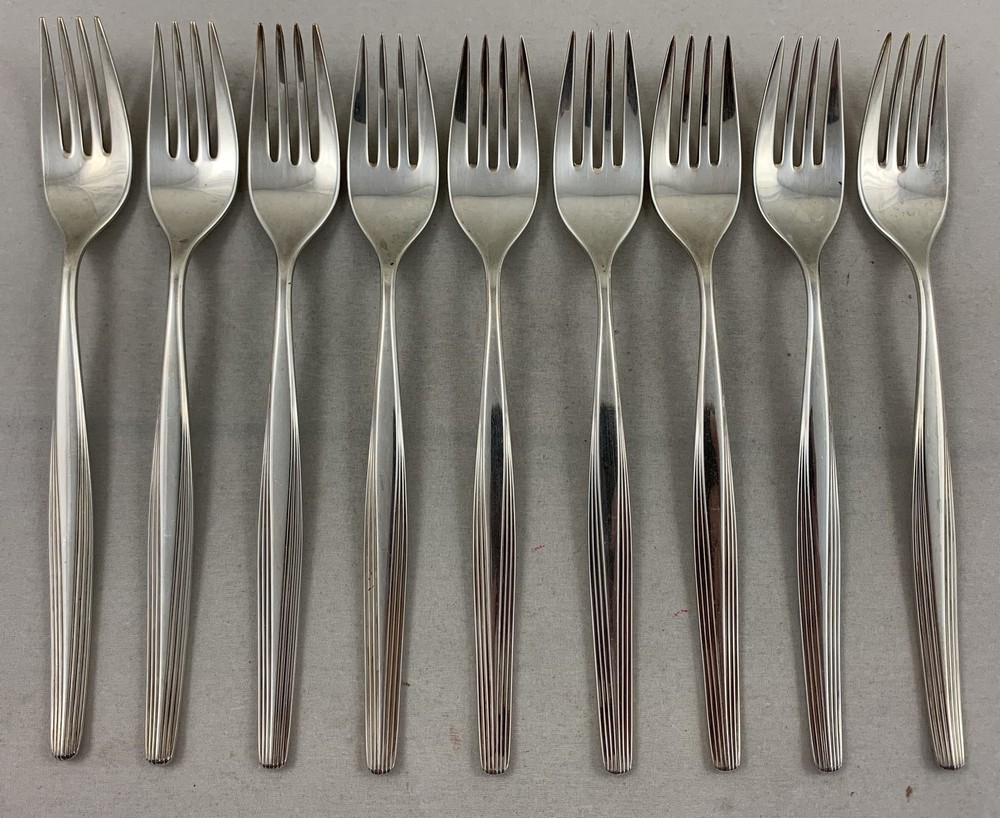 WMF Hannover 9x Silver Plated Dinner Fork Silver Plated Fork Versilbert...