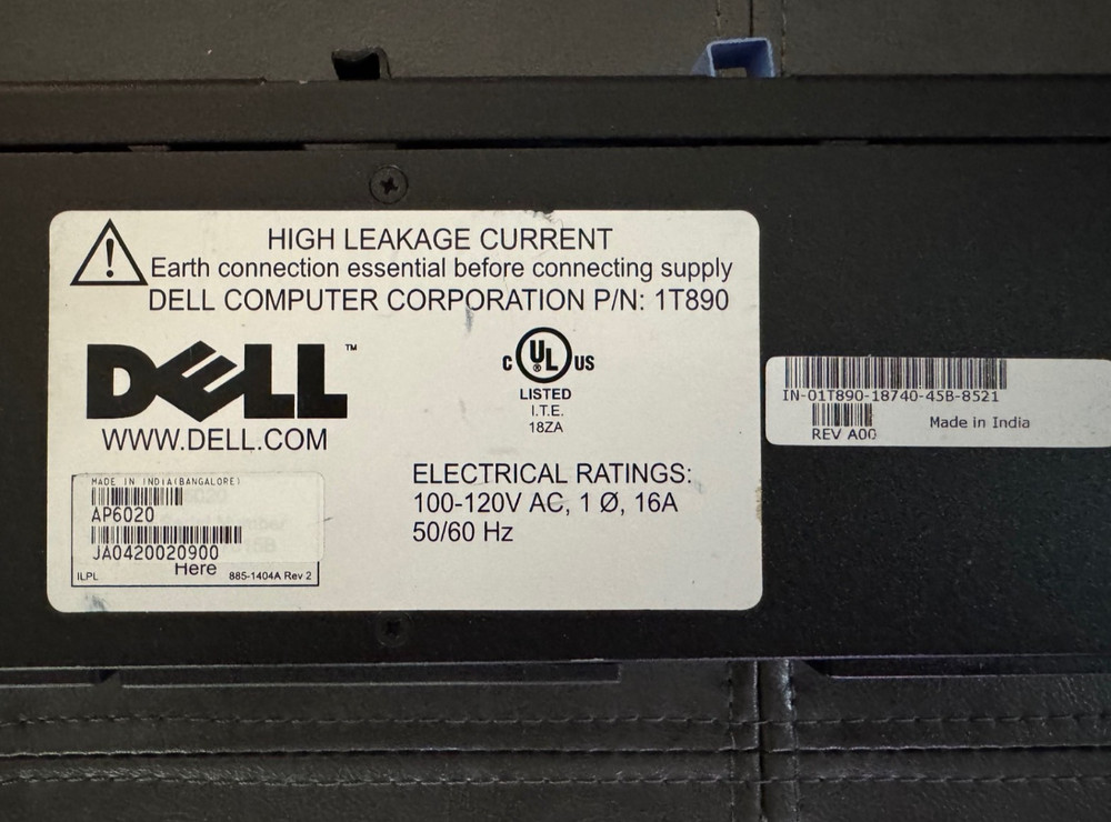 Dell 1T890 Server Power Distribution Rack with Cord