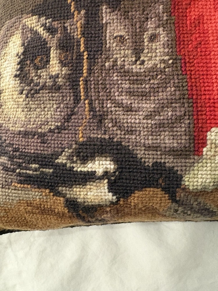 Vintage Bucilla Needlepoint Cushion