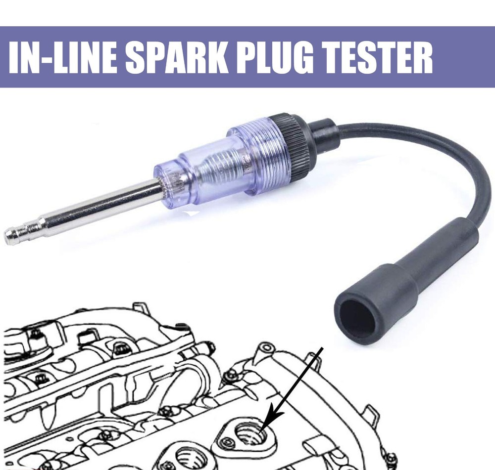 In Line Spark Plug Pick Up Coil Tester Ignition Diagnostic Auto Engine Test Tool