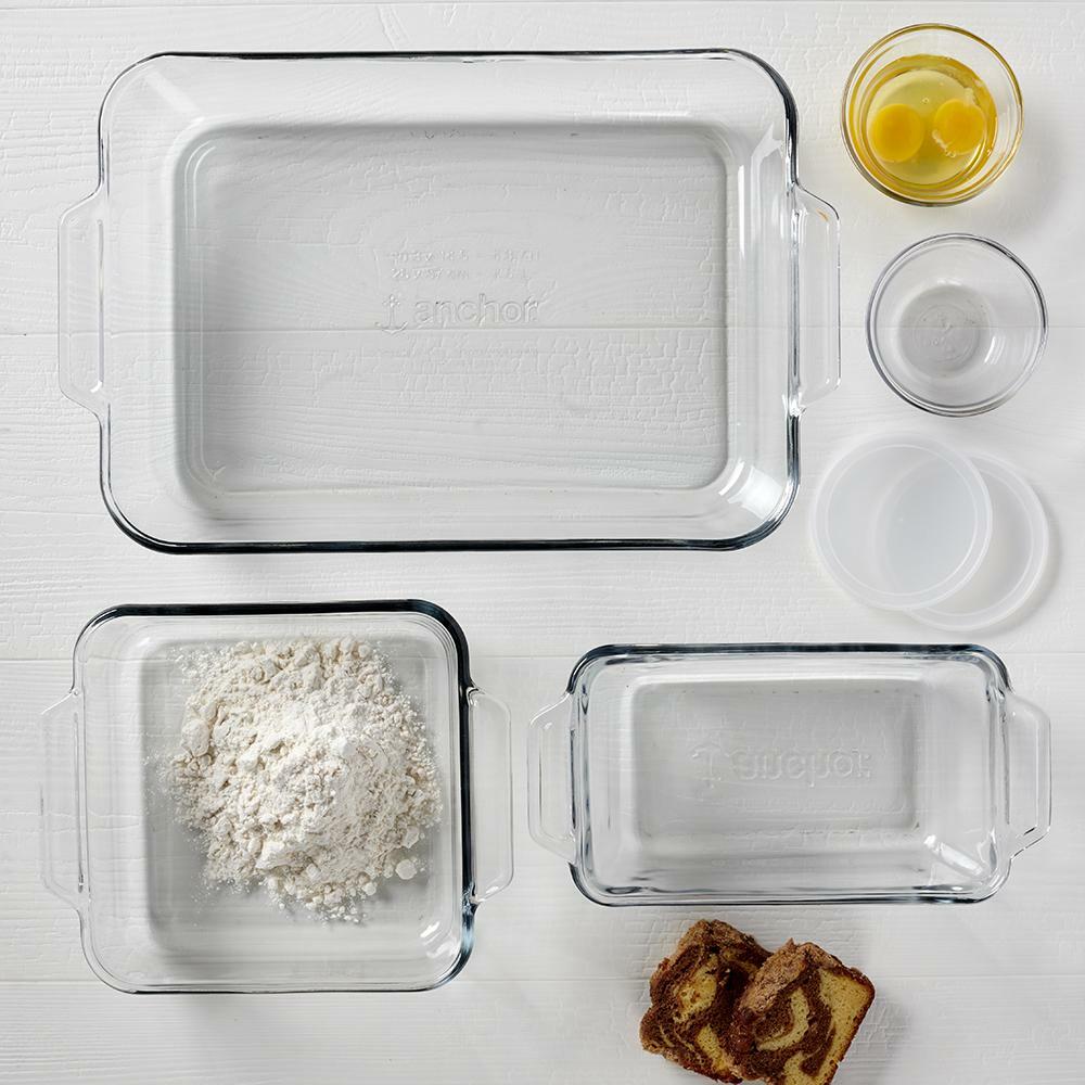 Anchor Hocking Tempered Glass Bakeware Set, 7 Piece Set