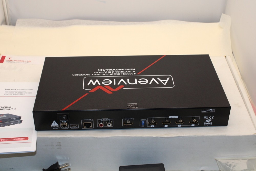 Avenview HDM2-PROWALL-T4K 4K 4-Display Video Wall Processor w/Rotation