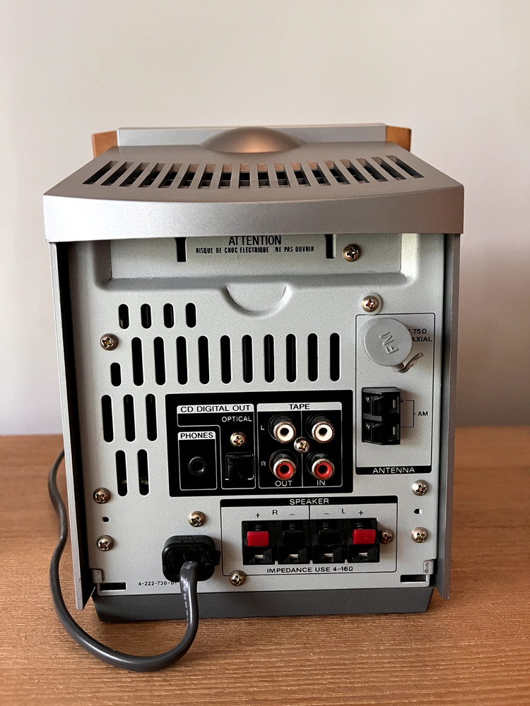 sony cmt-ex1 vertical loading cd player