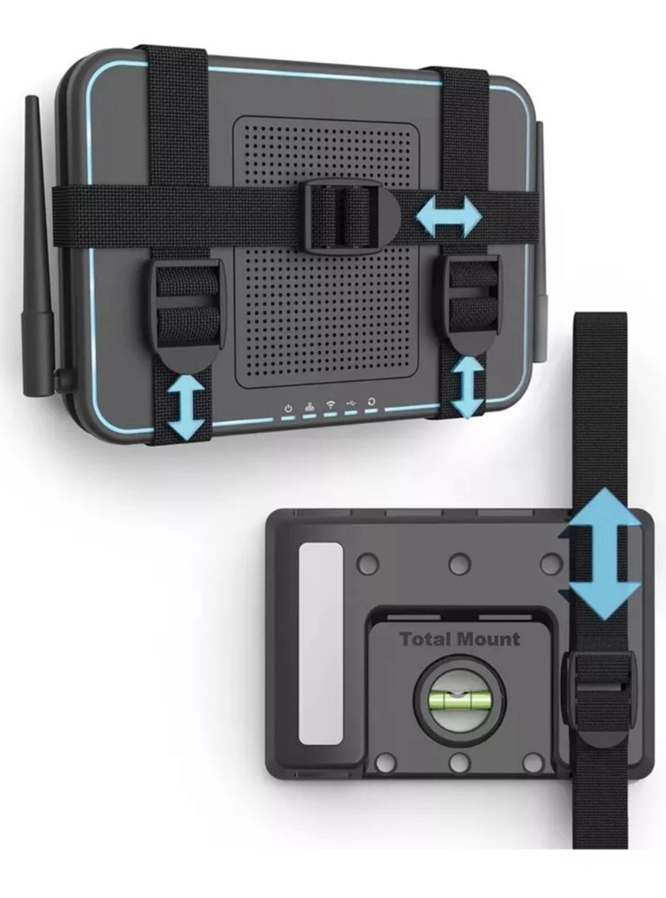 Total Mount Universal Strap Mount for Electronics Level Genuine Drill-Free