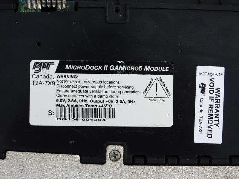 BW MICRODOCK II AUTOMATIC TEST & CALIBRATION SYSTEM GAS DETECTOR DOCKING STATION