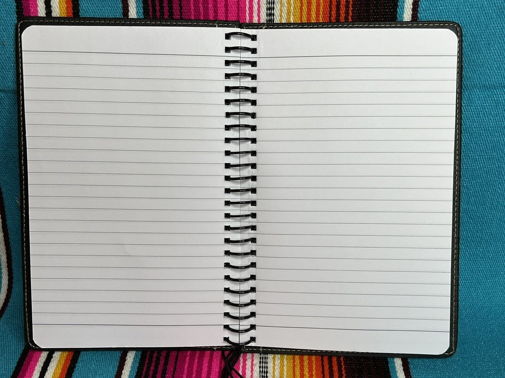 MYRA ~ COWHIDE ~ WIRE BOUND ~ HARDCOVER ~ JOURNAL