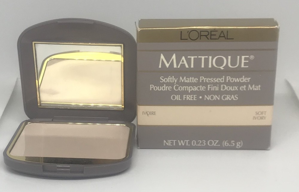 2  Compacts L'oreal Mattique Softly Matte Pressed Powder Soft  Ivory