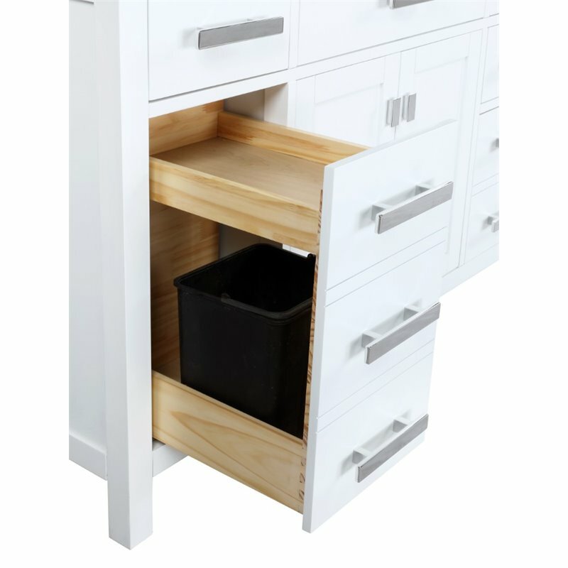 Design Element Group 84" Double Vanity in White