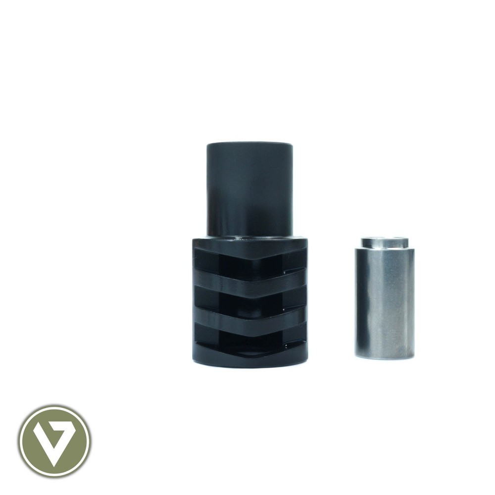 1911 .45 acp Mil-Spec muzzle brake BLACK PREDATOR compensator + FREE SPRING PLUG