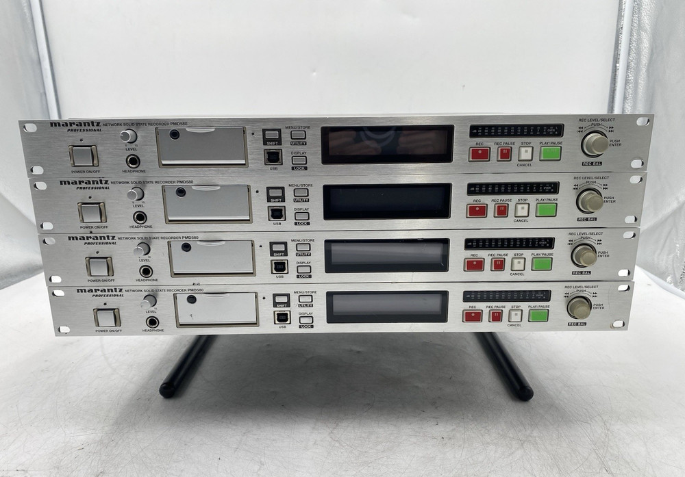 Lot of 4 Marantz PMD580 Rack-Mount CompactFlash Network Solid State Recorder