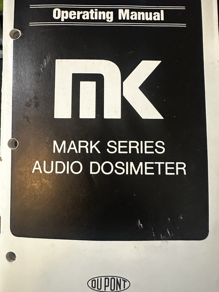 Mark Audio Dosimeter MK3 & AC 94