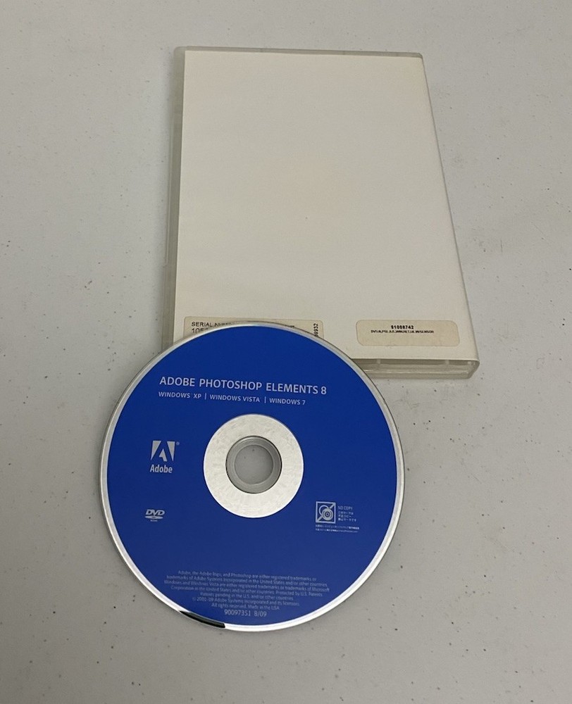 Adobe Photoshop Elements 8 W/ Serial Number