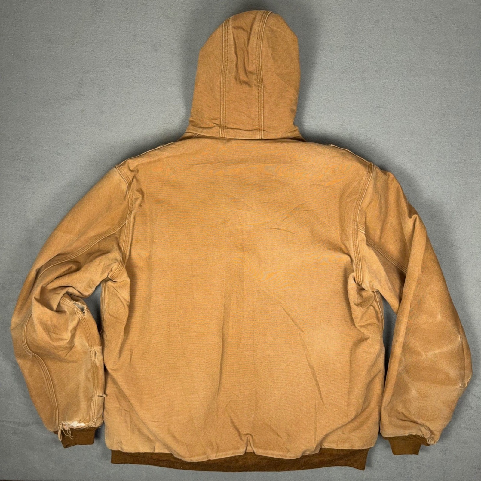 Vintage Carhartt FR J184 Duck Active Jacket Quilt Lined IBEW USA Made XL Tall