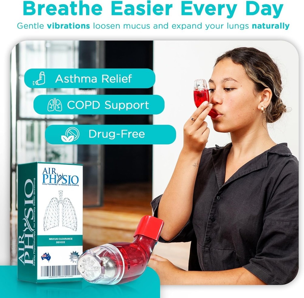 Lightweight Breathing Exercise Device, Promotes Better Breathing Performance
