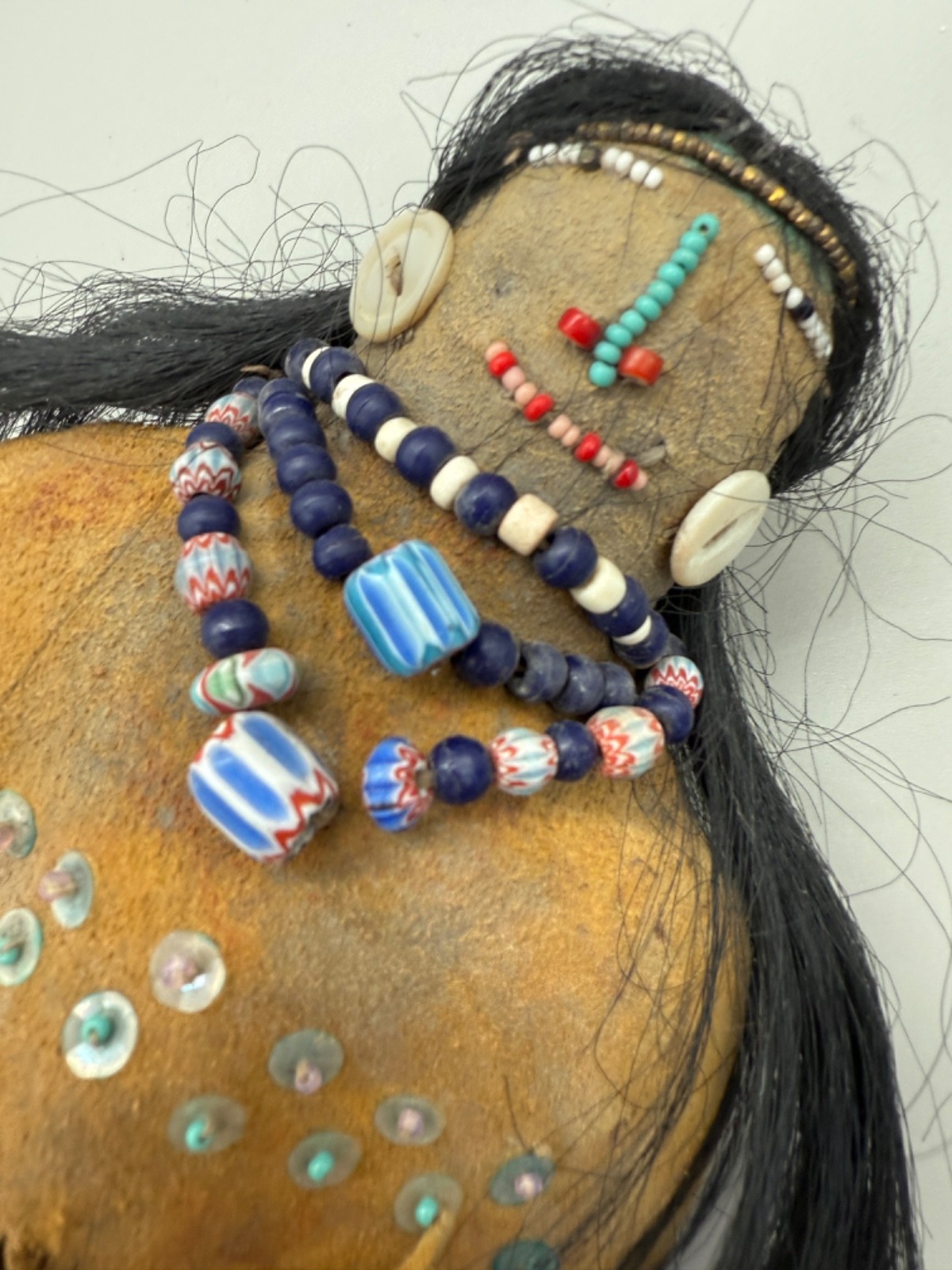 Antique Lakota Sioux Native American Double Sided Doll Anoglte 1890s Antique Dol