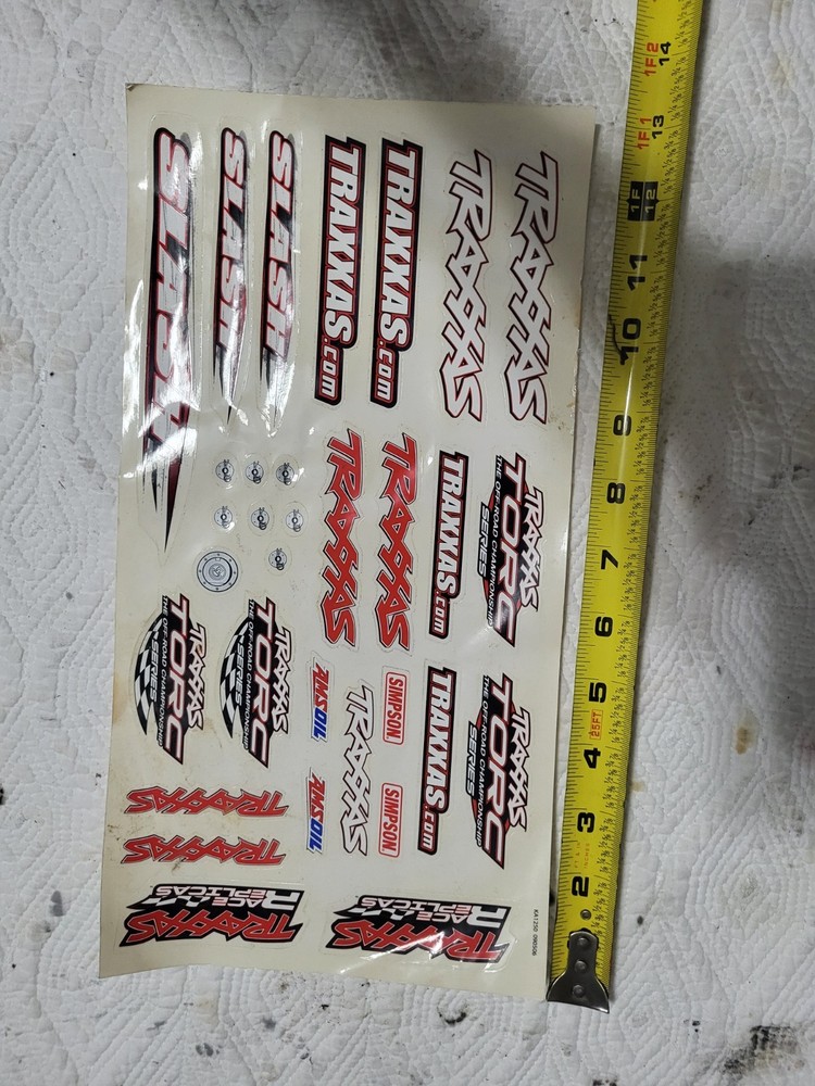 Traxxas Slash Race Replicas Decal Sheet
