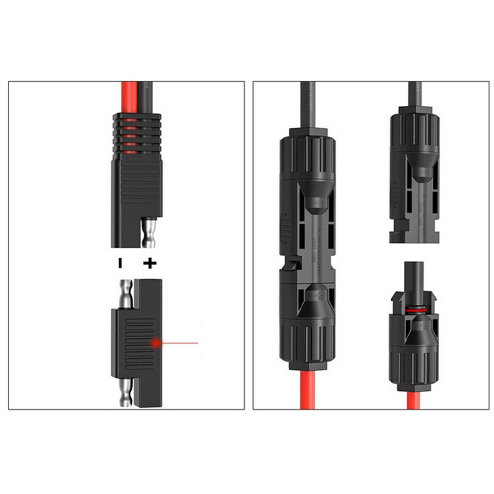 For RV Truck Solar Panel Solar Panel Connection Cable 10AWG SAE Connector Wire