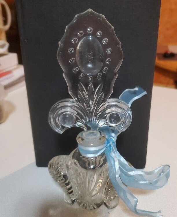 Vintage perfume bottle Large clear