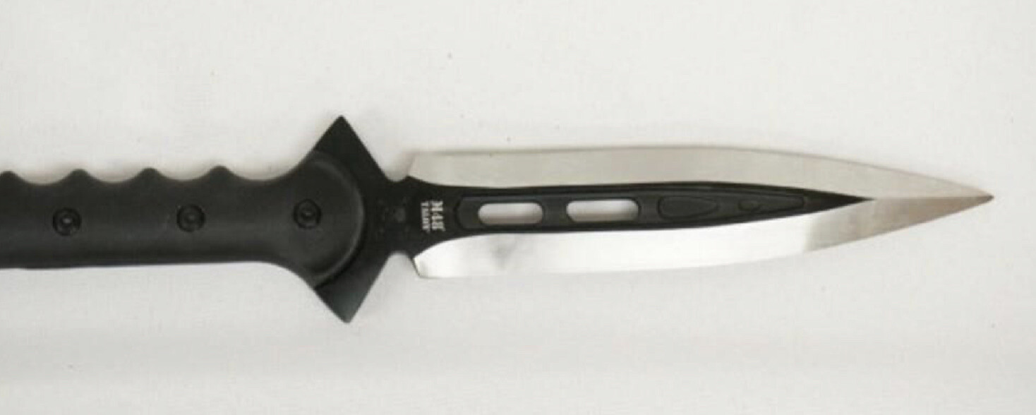 United Cutlery M48 Kommando Talon Black Survival Double Edge Blade Spear In Box