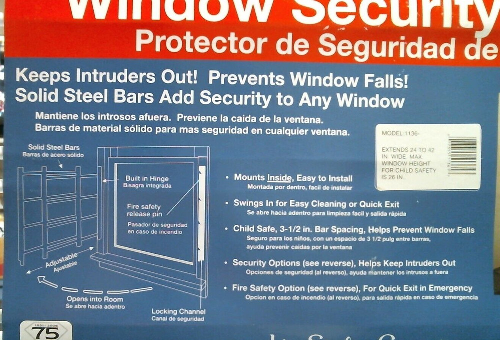 John Sterling Corp. Window Security Guard (1136) FS