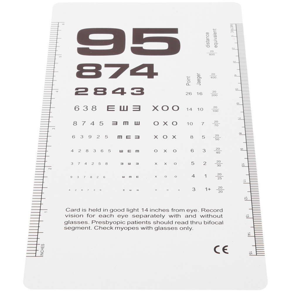 Vision Test Chart for School Screening Device Optometry Equipment Poster