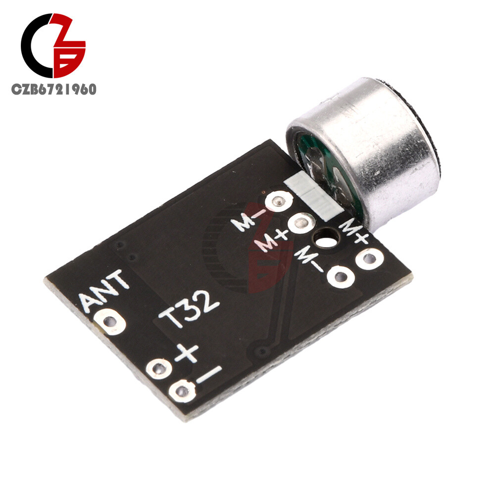 Wireless Microphone FM 88.7MHz Transmitter Module Support Dual-channel Stereo