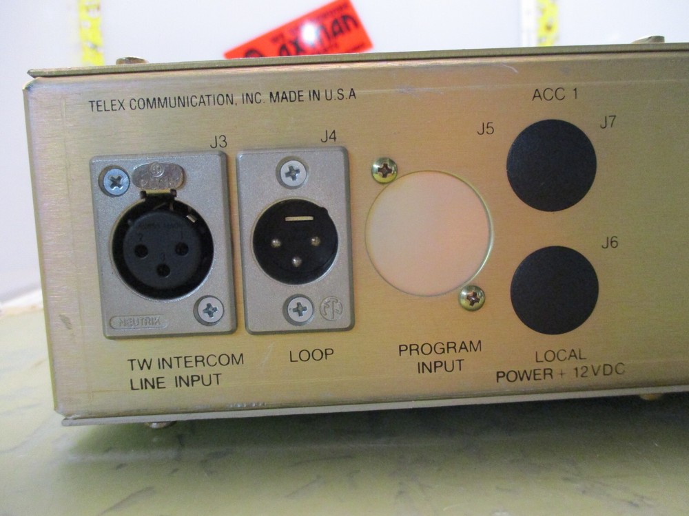RTS Telex TW Intercom System User Station Rack Mount Model RMS 300 (#2)[4-D]