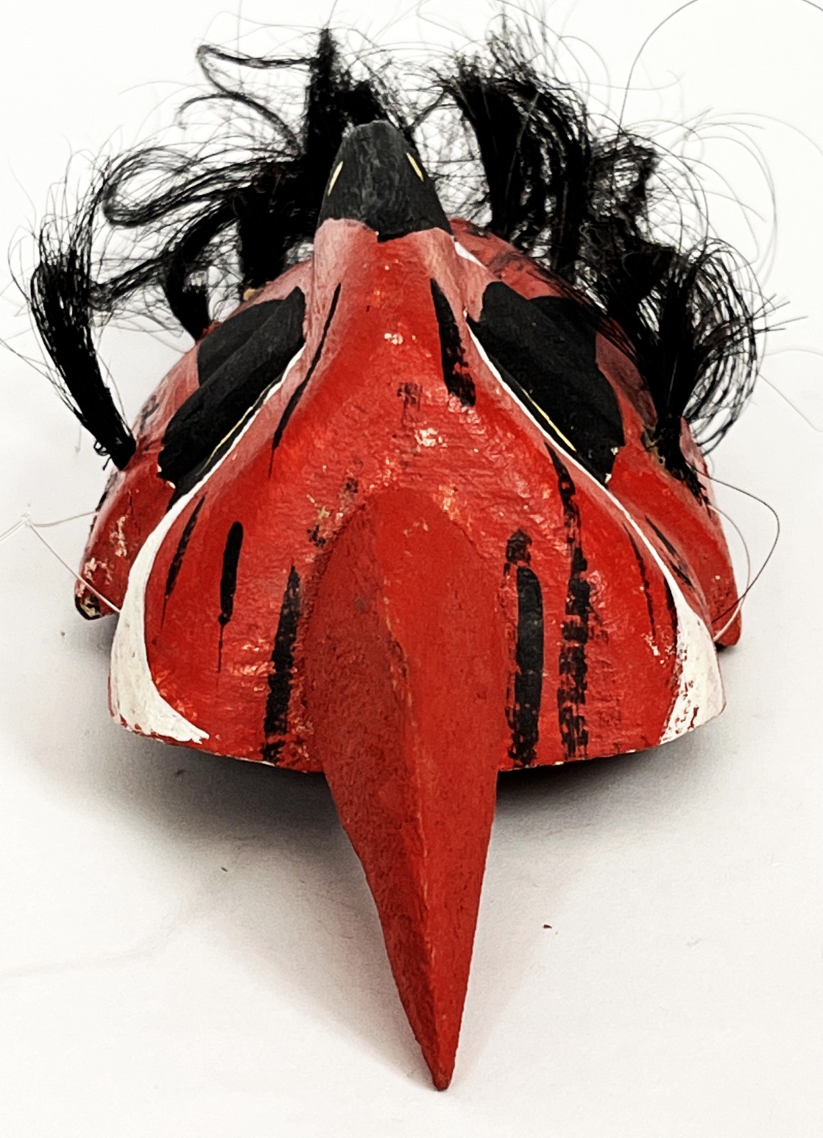 MAYO PASCOLA YAQUI FOLK ART ETHNOGRAPHIC CARVED WOOD OWL BIRD DANCE MASK SONORA