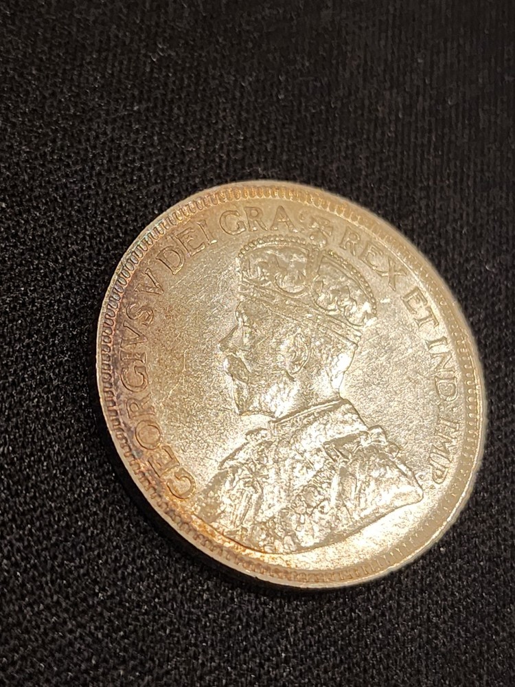 1919 Canada 25 Cents Silver Coin