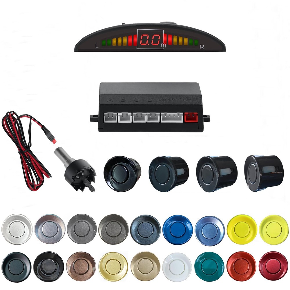 Parking Sensor Kit Backup Sensor Kit Reverse Sensor for Car 18 Color Options ...