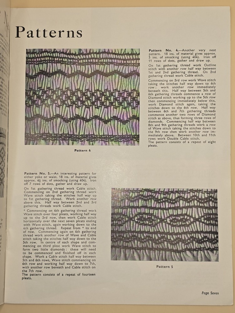 NEEDLECRAFT-Smocking by Penelope-Book 2-Stitches-Patterns-VTG