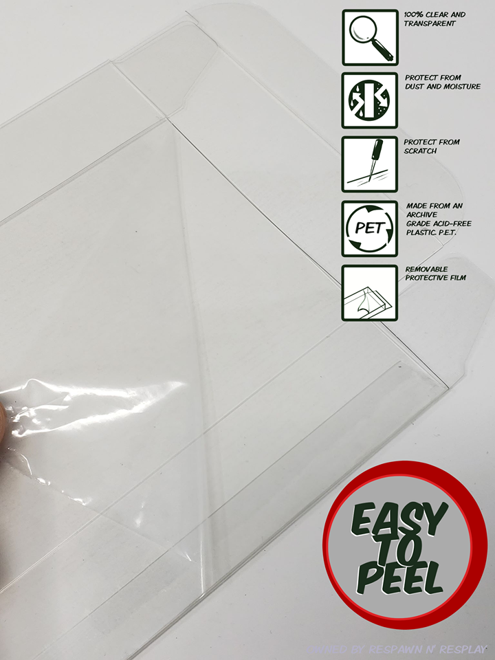 10 PCS BOX PROTECTOR FOR SONY PS1 DOUBLE CASE GAME CLEAR PLASTIC CASE
