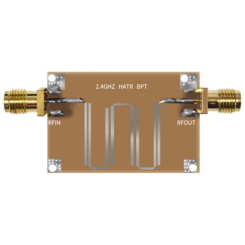 Practical Filter out Clutter Signals with 2.4GHZ Microstrip Bandpass Filter
