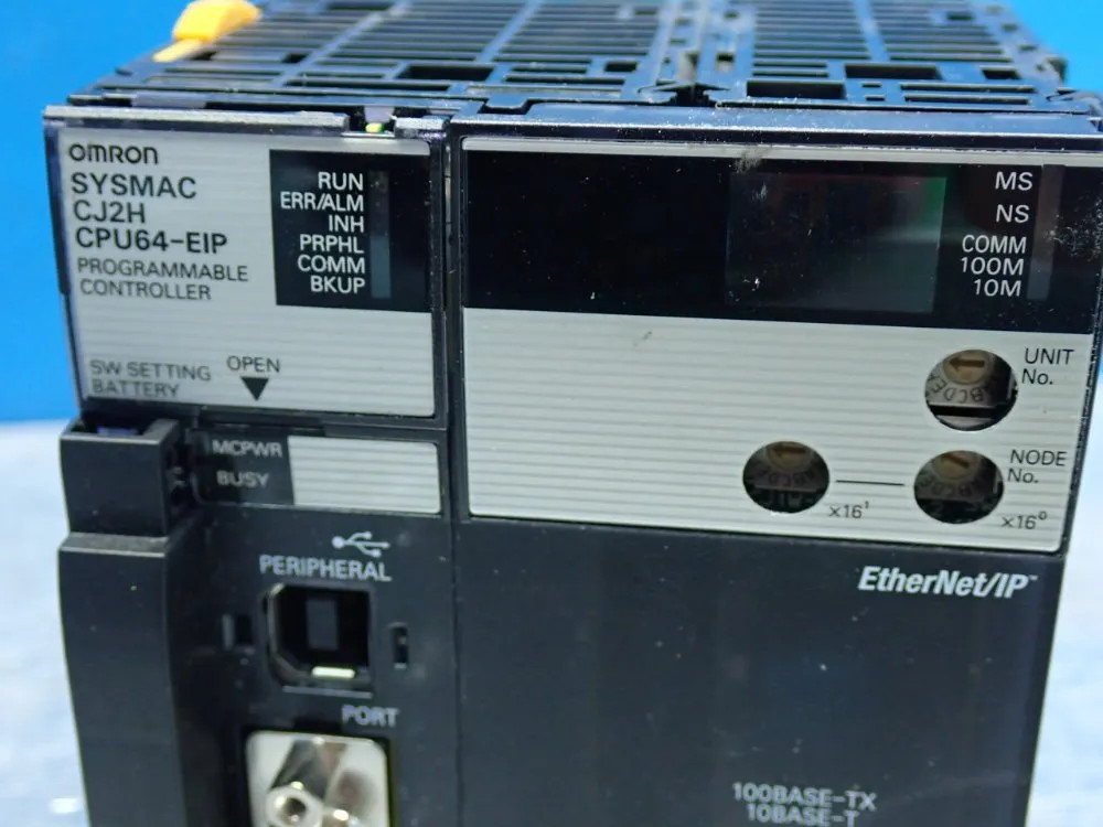 OMRON CJ2H-CPU64-EIP CJ-SERIES CPU MODULE UNIT 160K DATA MEMORY CAPACITY, 25