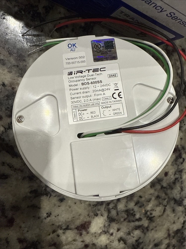 iR-TEC Trans Dual-Tech Occupancy Sensor Model BDS-600SS Mount S