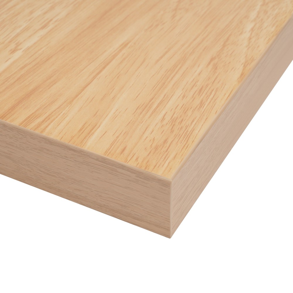 Wood Color Tabletop Rectangular Countertop Compatible With Various Table Leg