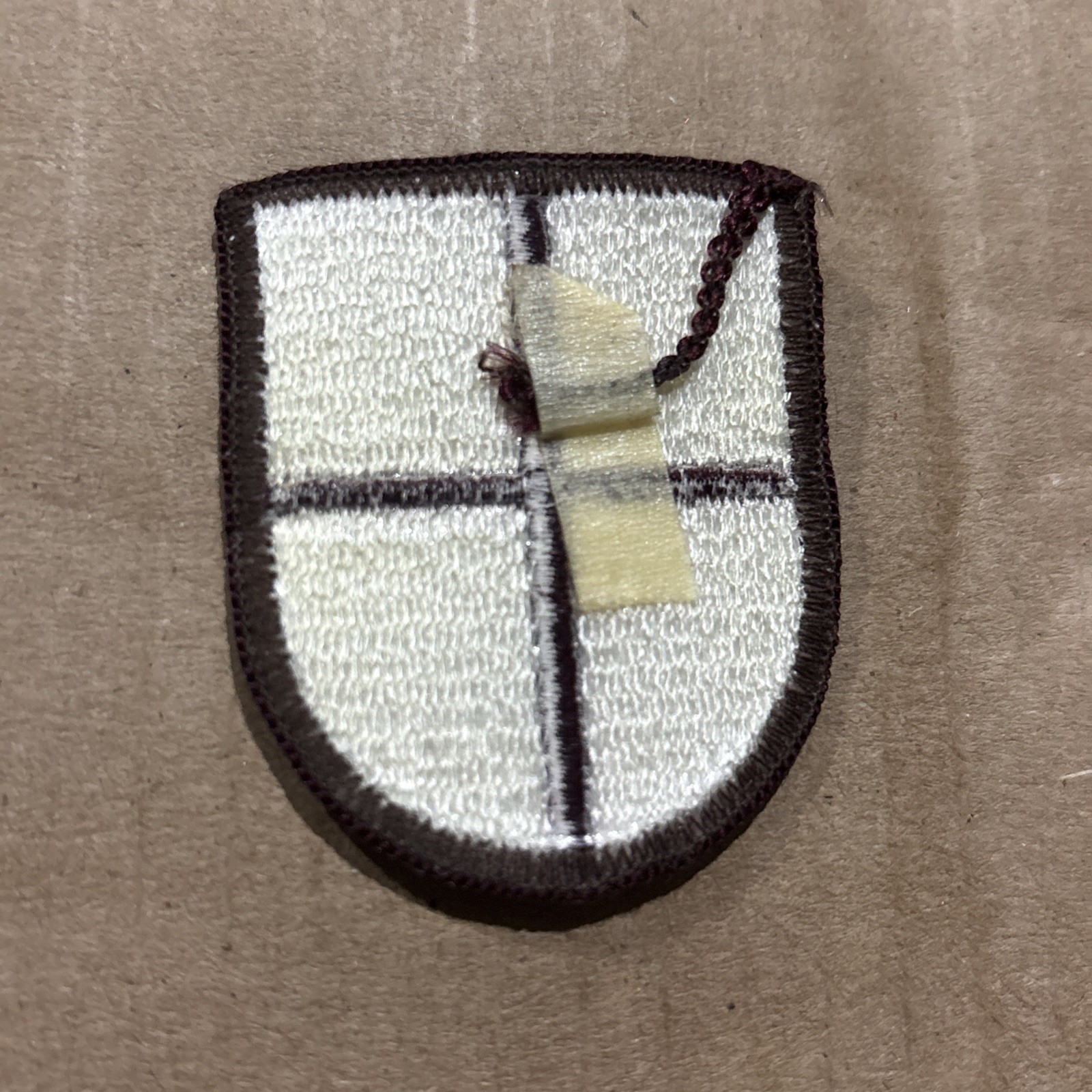 Army Beret Flash Patch 805: 67th Medical Battalion - merrowed edge