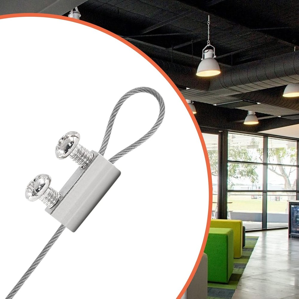 Stainless Steel Wire Rope Cable Clamp 24 Pack Adjustable