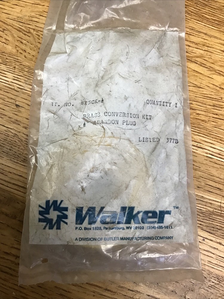 Walker 825CK-1/2 2-1/2" To 1/2" Conversion Kit, Brass , Walker Duct