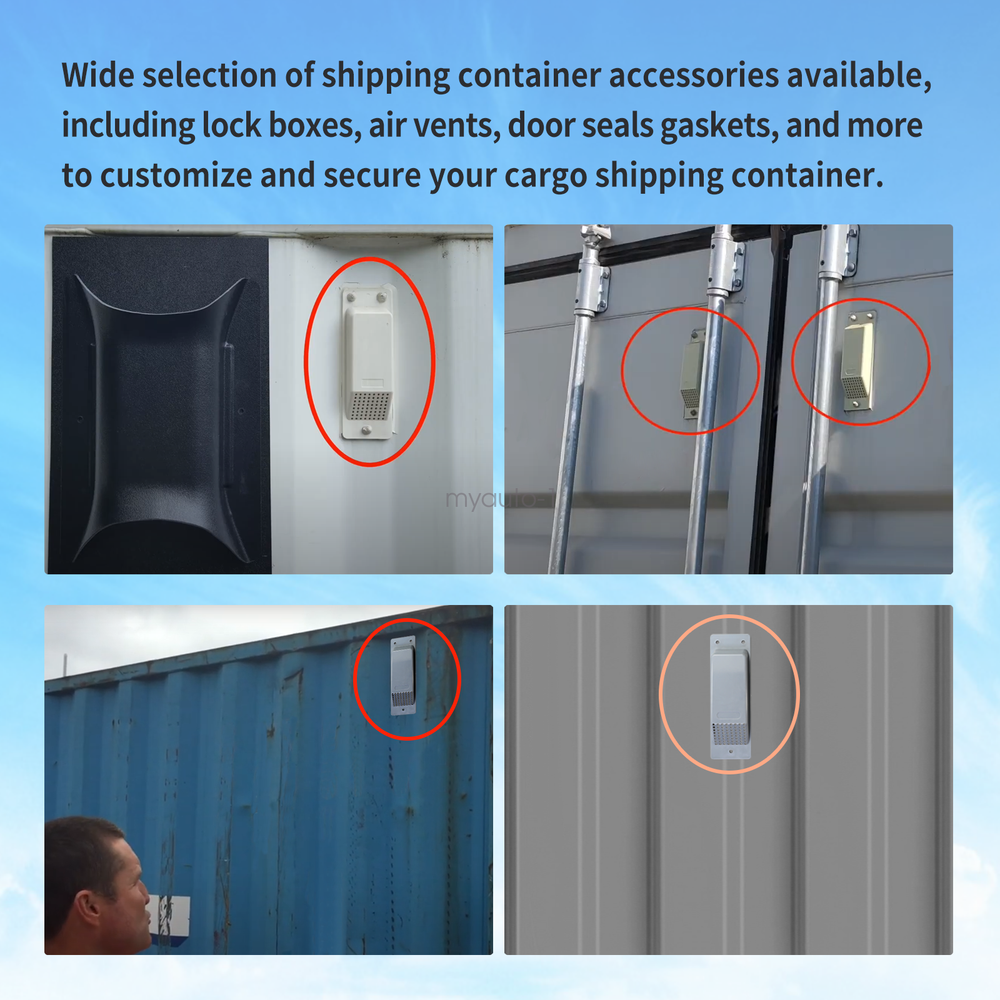 8 × Shipping Container Air Vent, Transverse airflow ventilation