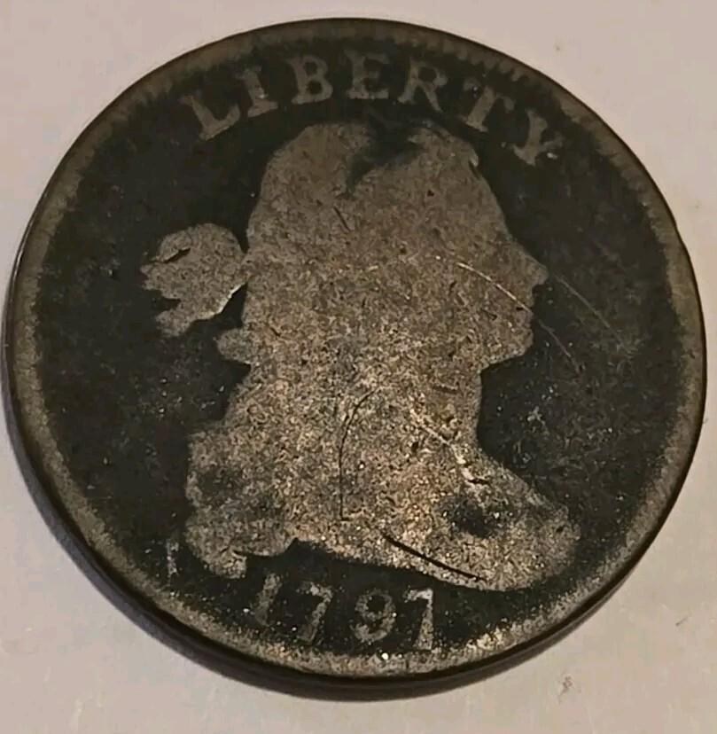 1797 Draped Bust Large Cent Nice Original Brown