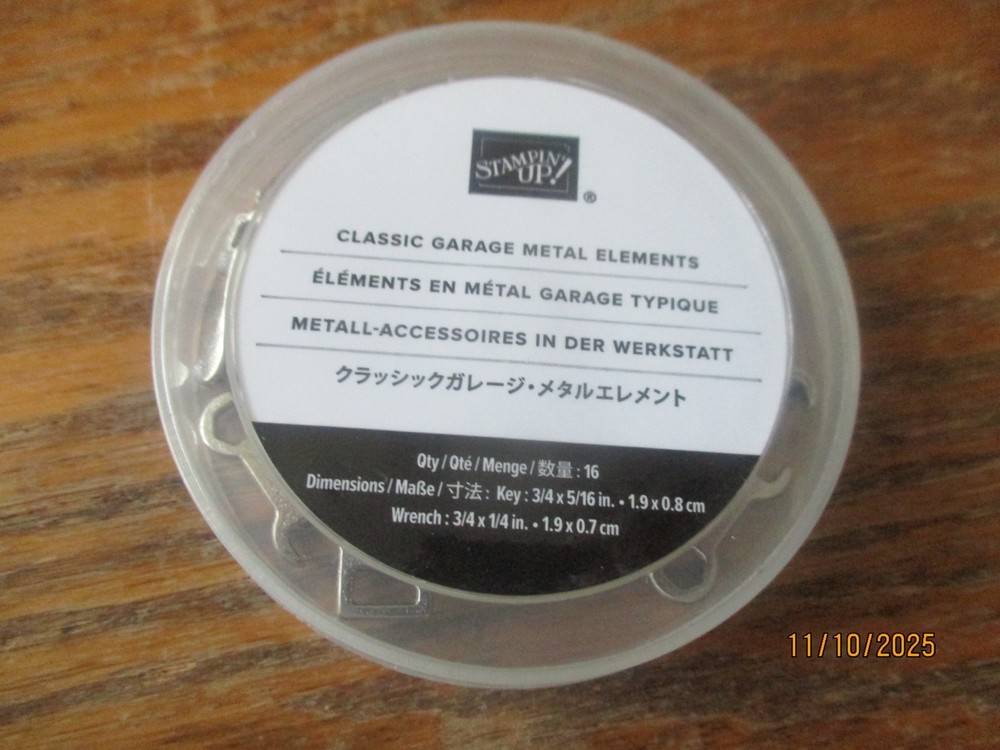 Stampin up Classic Garage Metal Elements