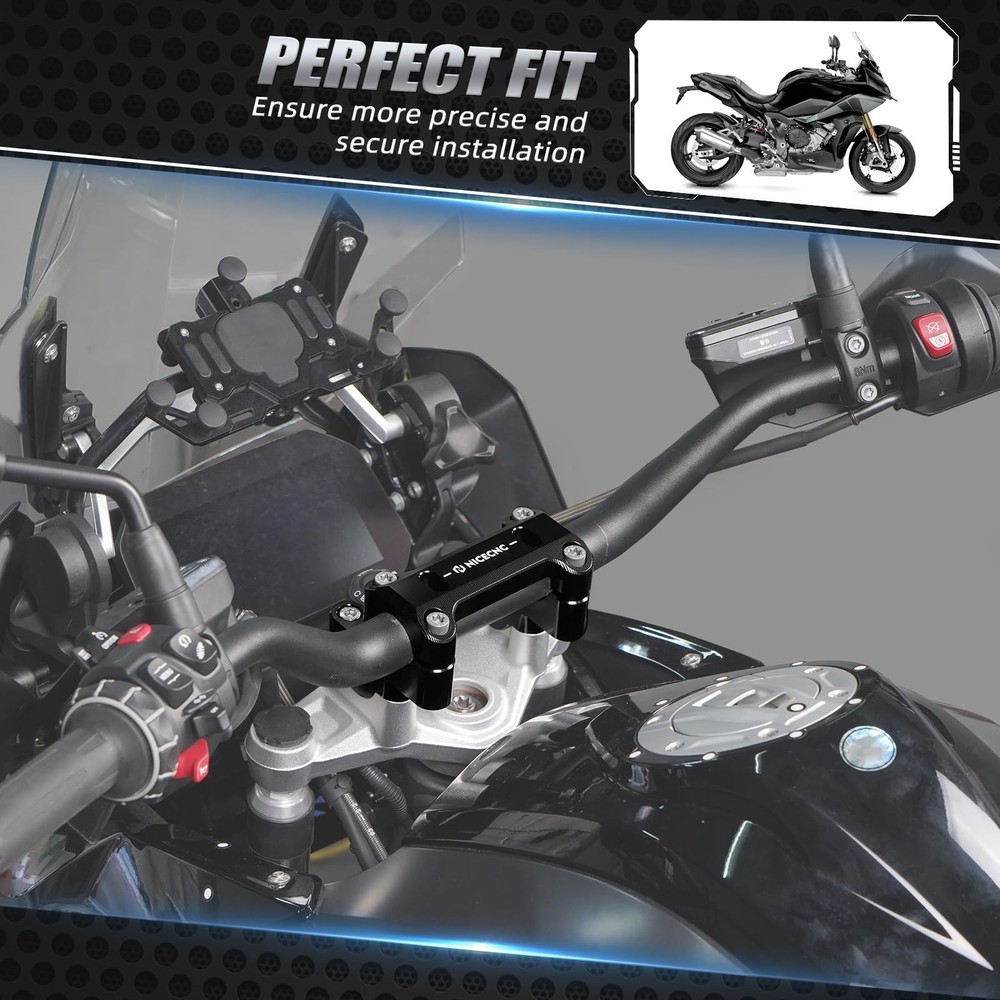 NICECNC Handlebar High Pad Handlebar Heightening Device Handlebar Riser Compa...