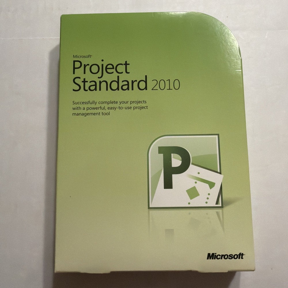 Microsoft Project Standard 2010 Full Version Complete in Box with Product Key