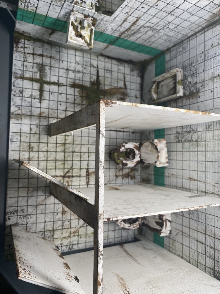 3D Printed bathroom, restroom, 1:12 Scale